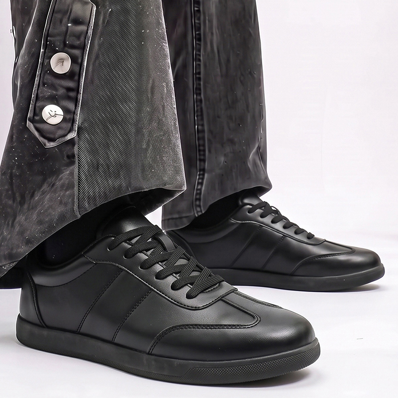Men Formal Wear All Black - Chaussures en cuir véritable pour hommes,