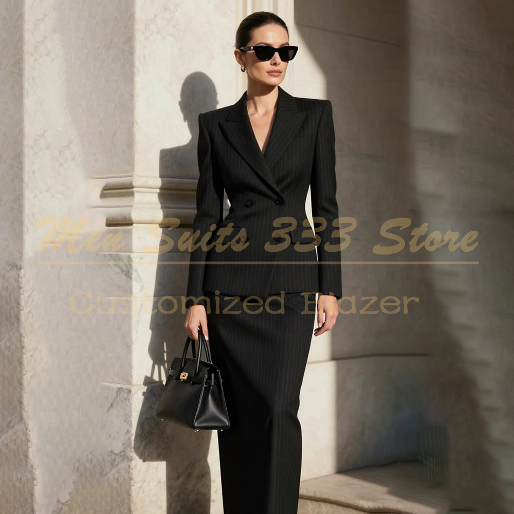 Men Formal Wear All Black - Costume de créateur pour femme à