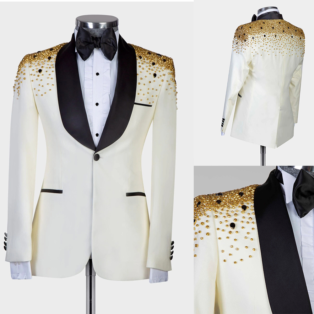 Men Formal Wear Modern - Costumes de luxe pour hommes, cristaux