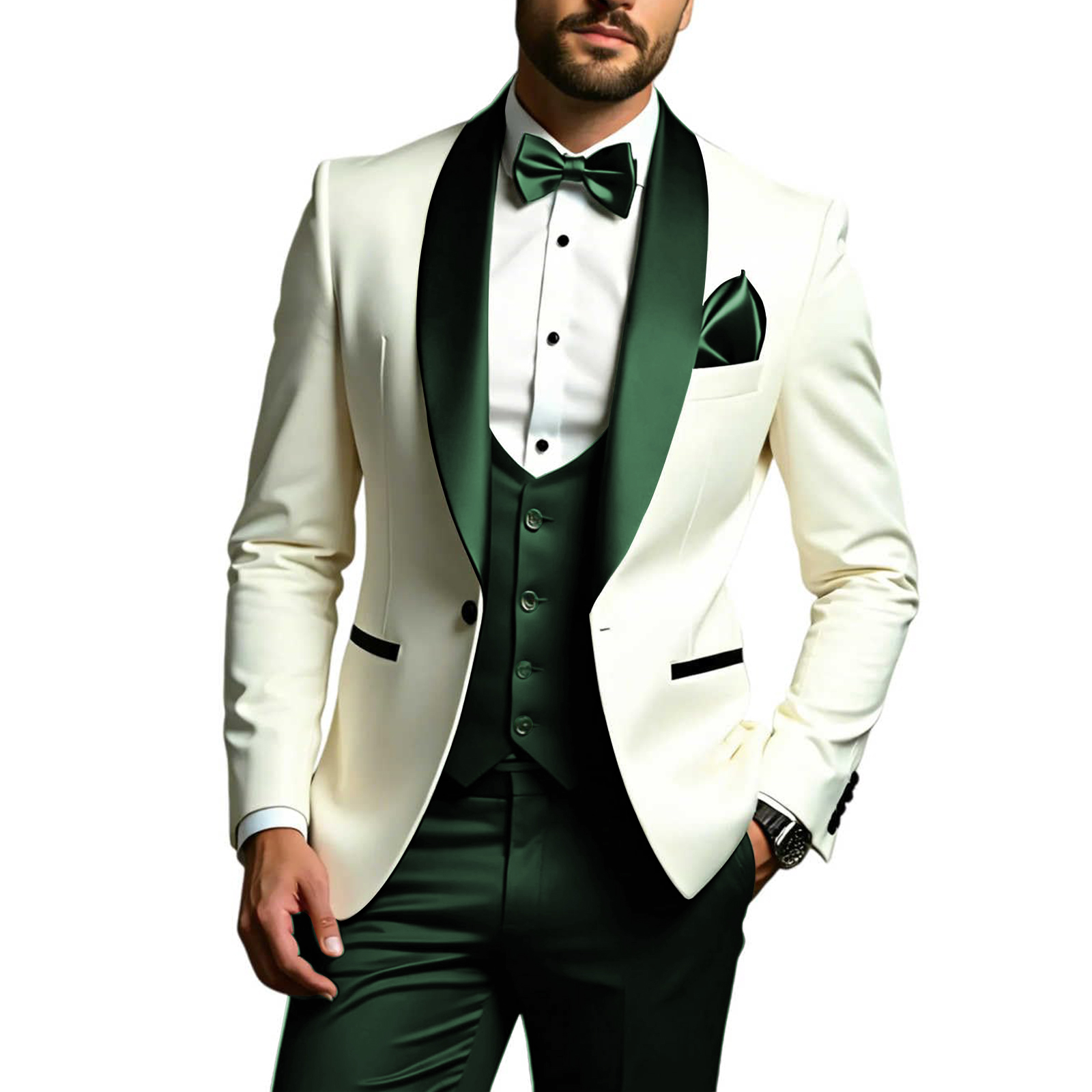 Men Formal Wear Modern - Costumes 3 pièces pour hommes, coupe