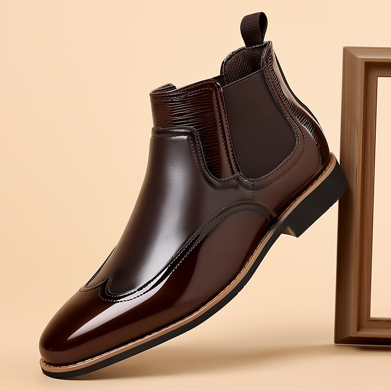 Men Formal Wear With Boots - Chelsea bottes pour hommes de luxe