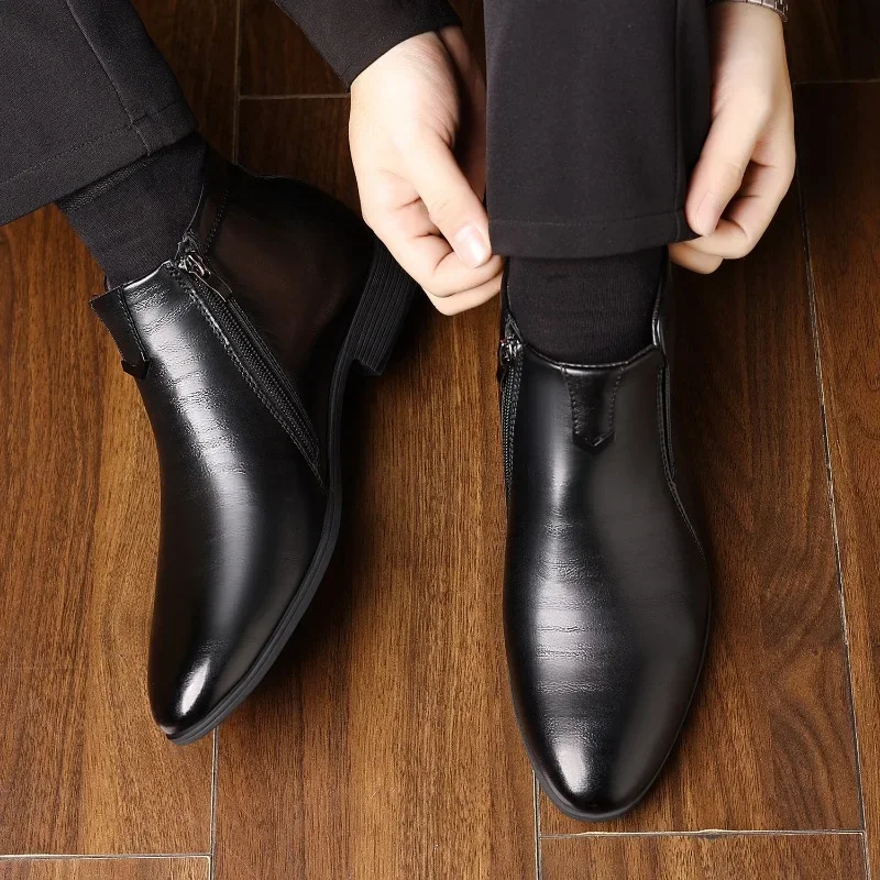 Bottes de luxe pour hommes, mo - Men Formal Wear With Boots avis et prix