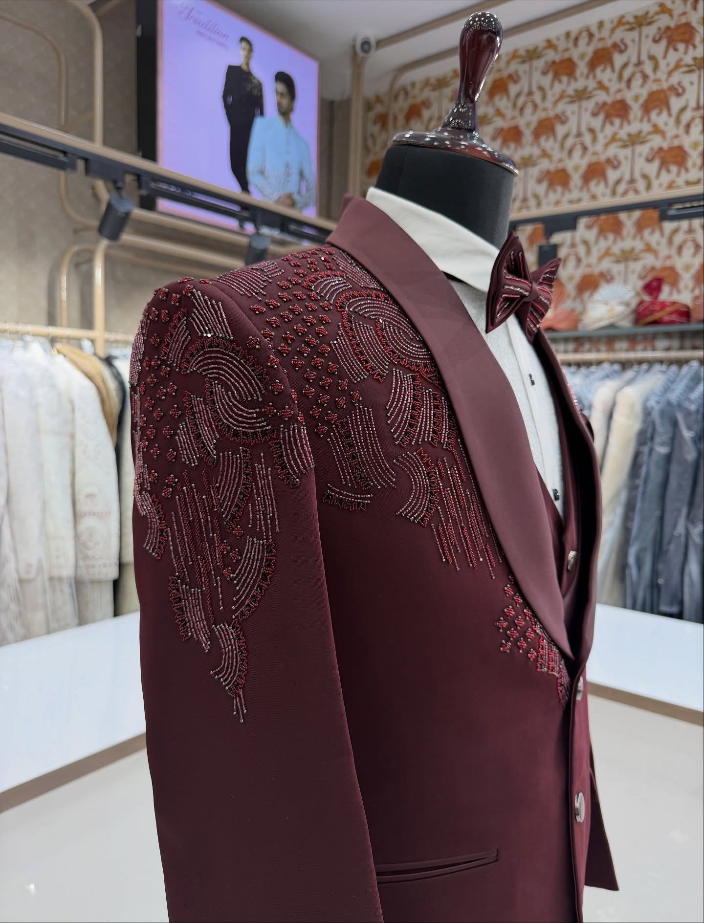 3 pièces de costumes de mariag - Men Formal Wear Modern avis et prix