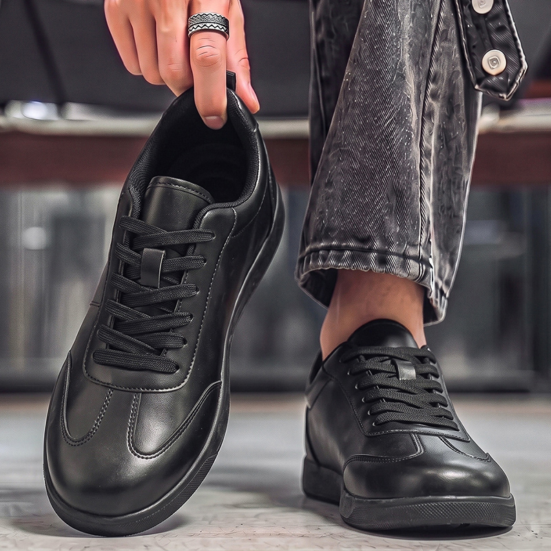 Chaussures en cuir véritable p - Men Formal Wear All Black avis et prix