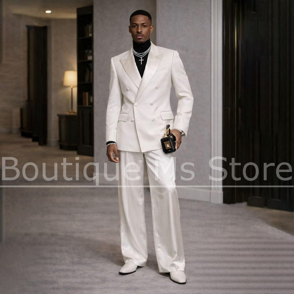 Costume de smoking blanc en sa - Men Formal Wear Modern avis et prix