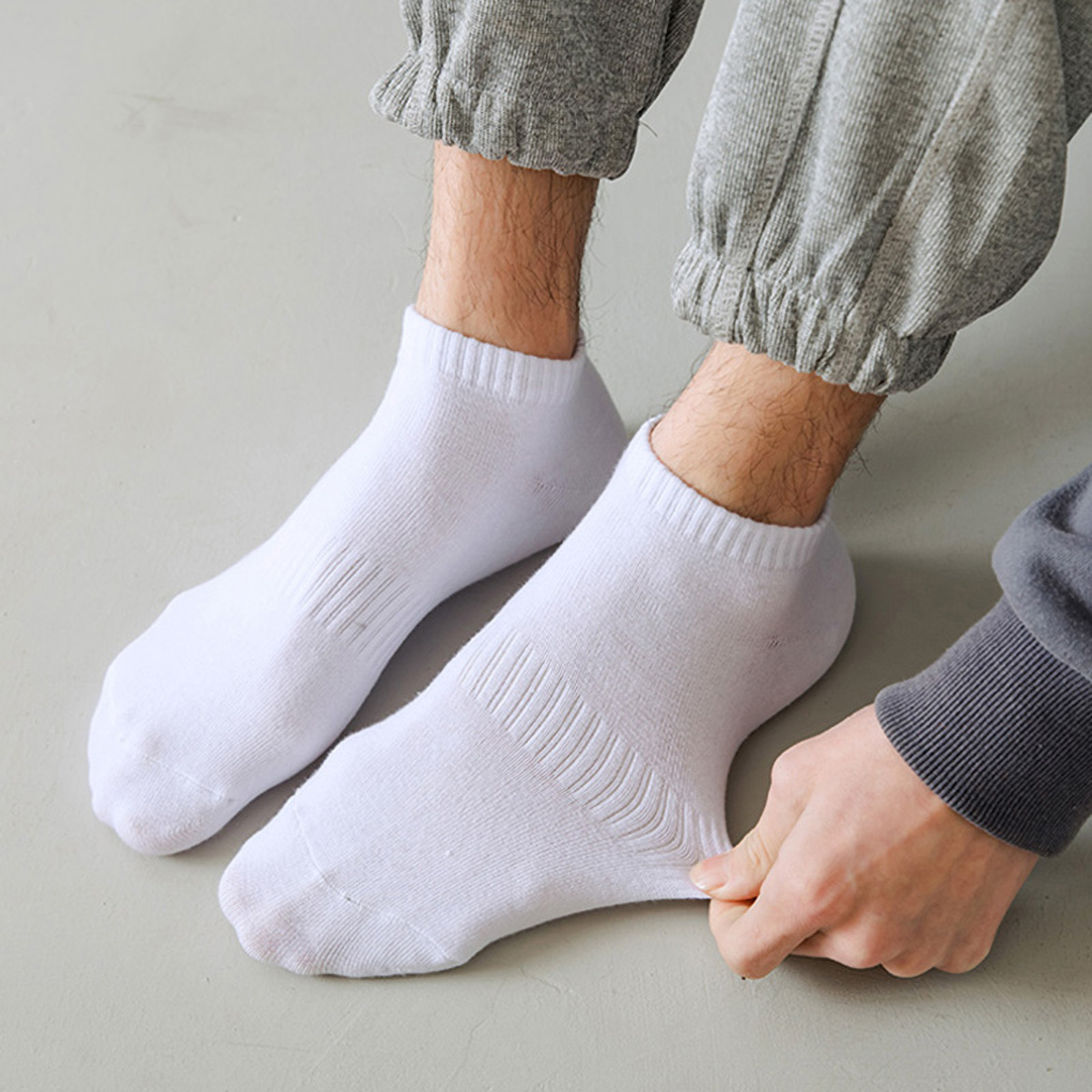 1/5 paires unisexe blanc et no - Sock Garter Men avis et prix