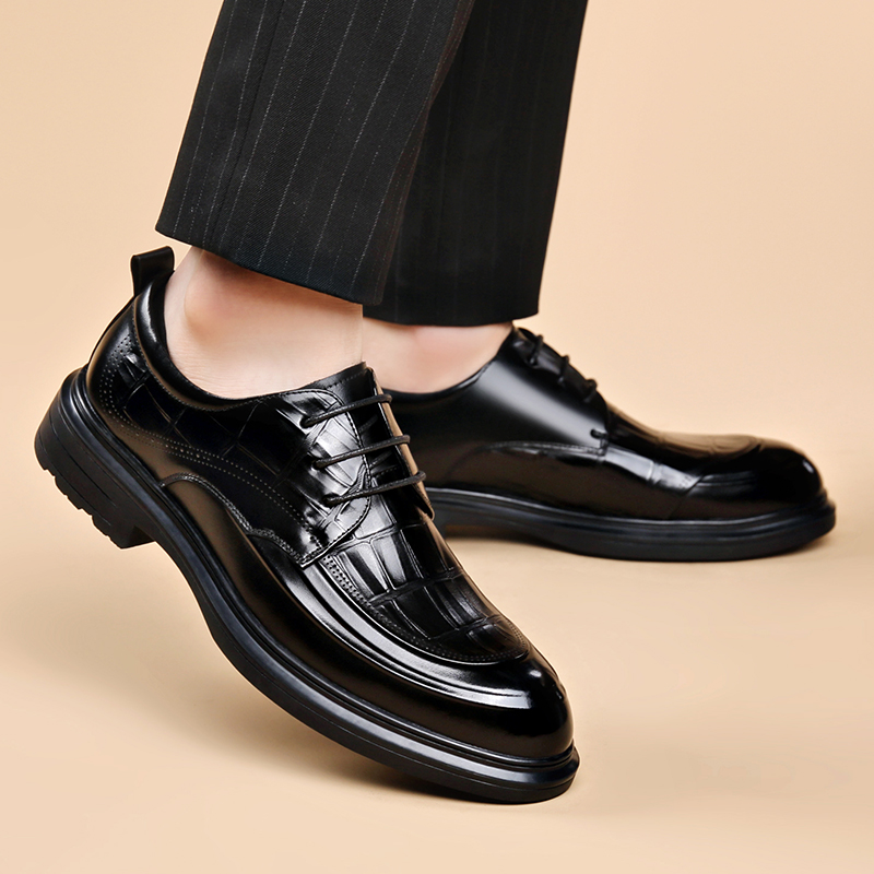 Chaussures en cuir formelles d - Formal Men Daily Wear Footwear avis et prix