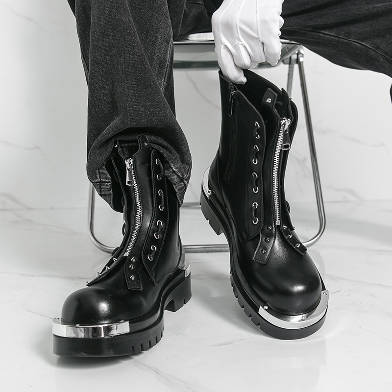 Bottes à semelles épaisses pou - Men Formal Wear With Boots avis et prix