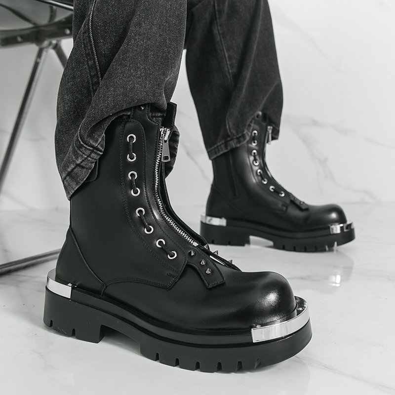 Bottes à semelles épaisses pou - Men Formal Wear With Boots avis et prix